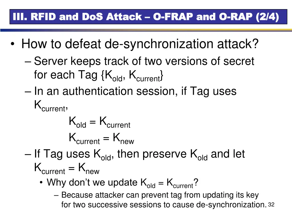iii rfid and iii rfid and dos 3