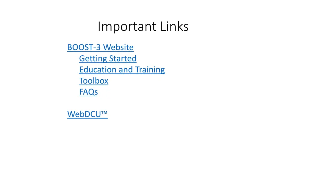 important links