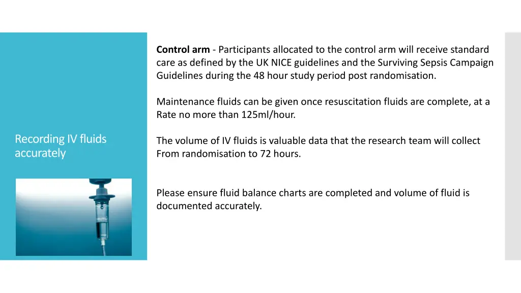 control arm participants allocated to the control