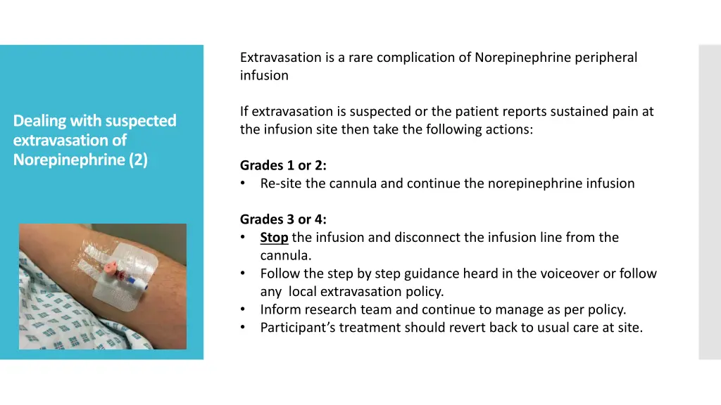 extravasation is a rare complication 1