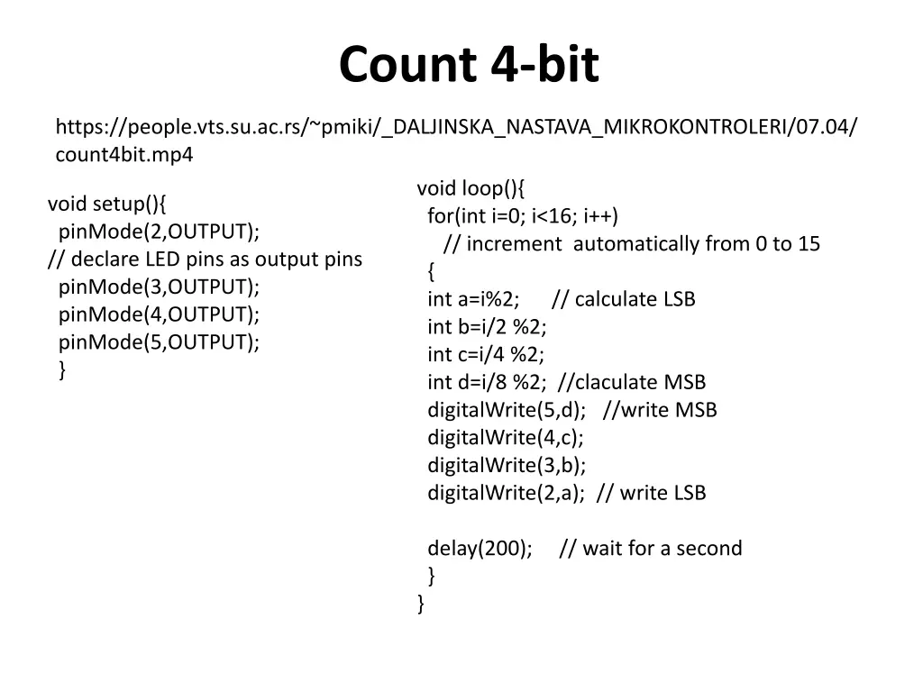 count 4 bit