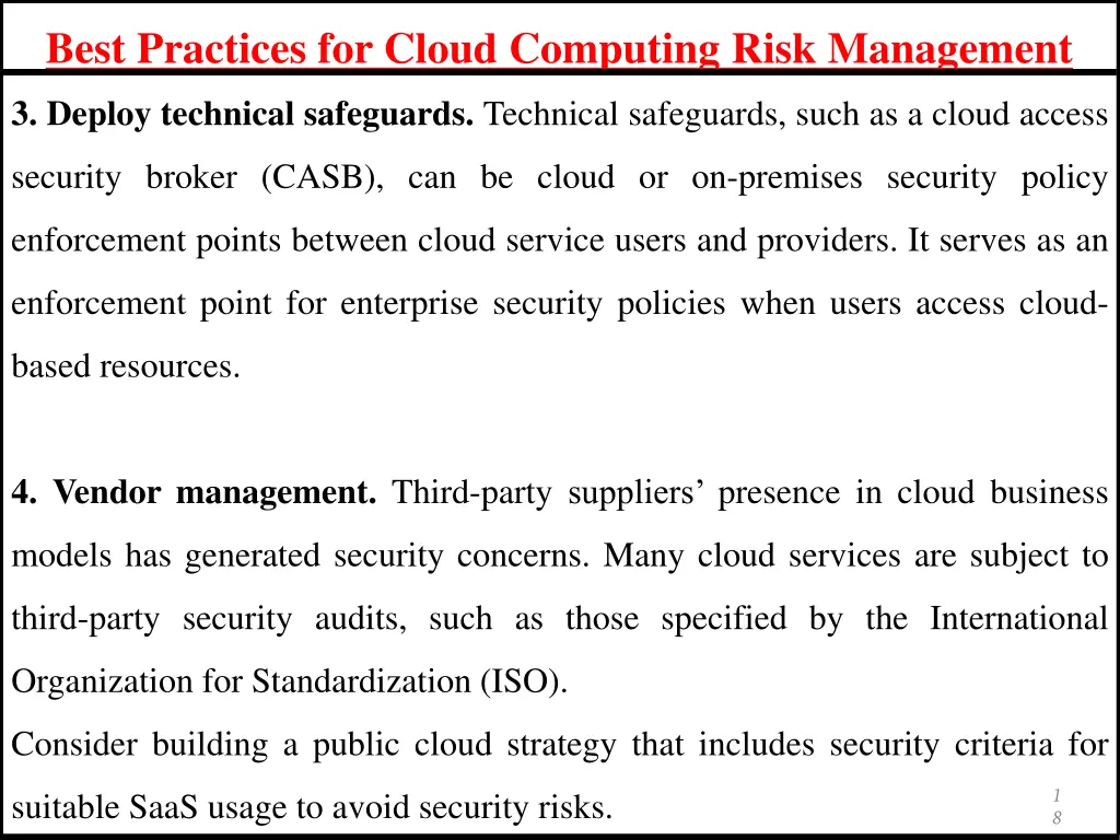 best practices for cloud computing risk management 1