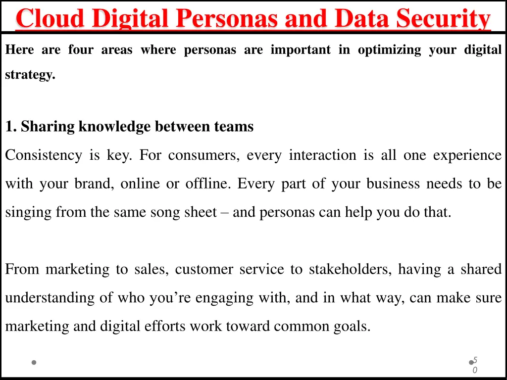 cloud digital personas and data security