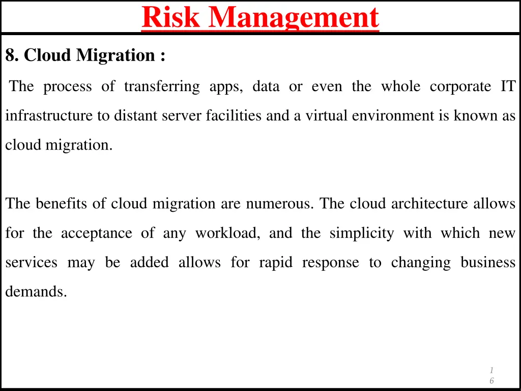 risk management 11