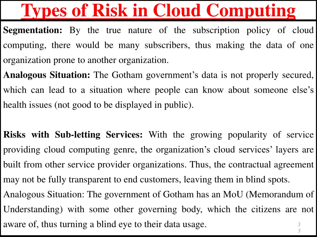 types of risk in cloud computing 2