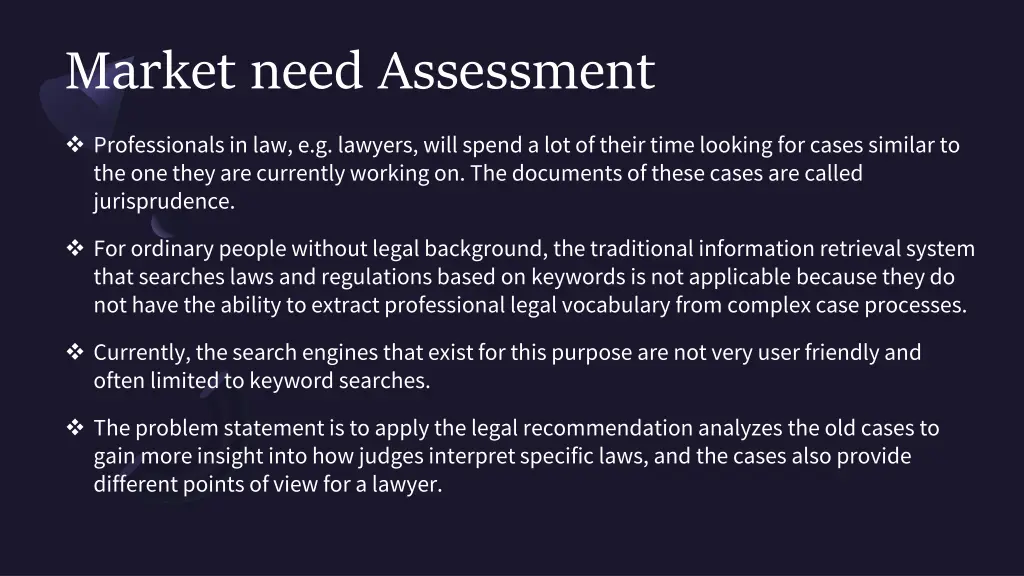 market need assessment