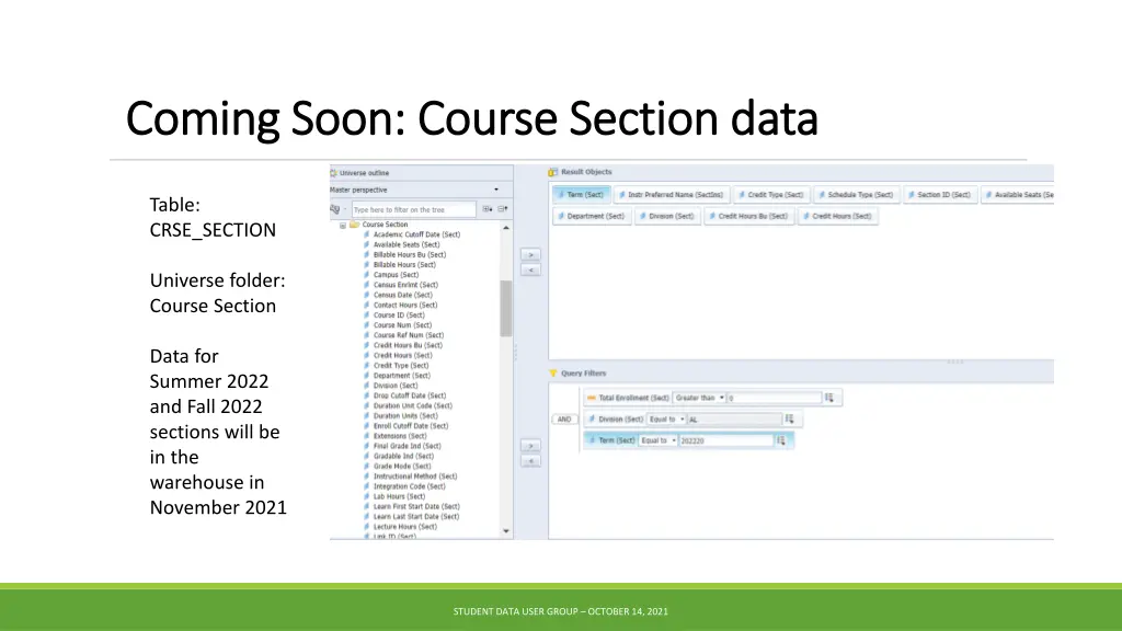 coming soon course section data coming soon