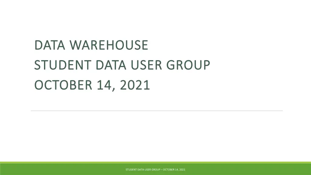 data warehouse data warehouse student data user