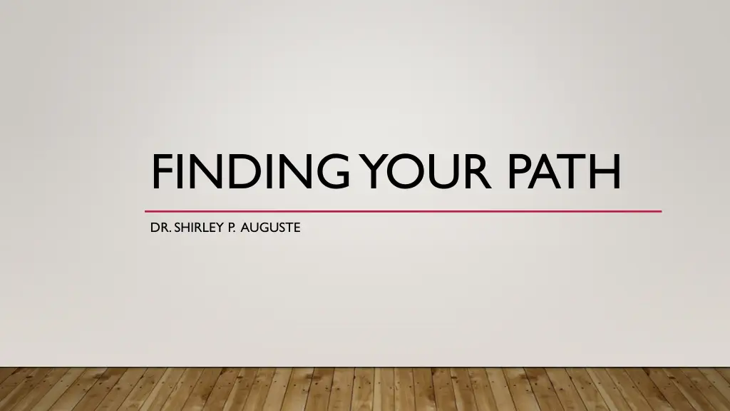 finding your path