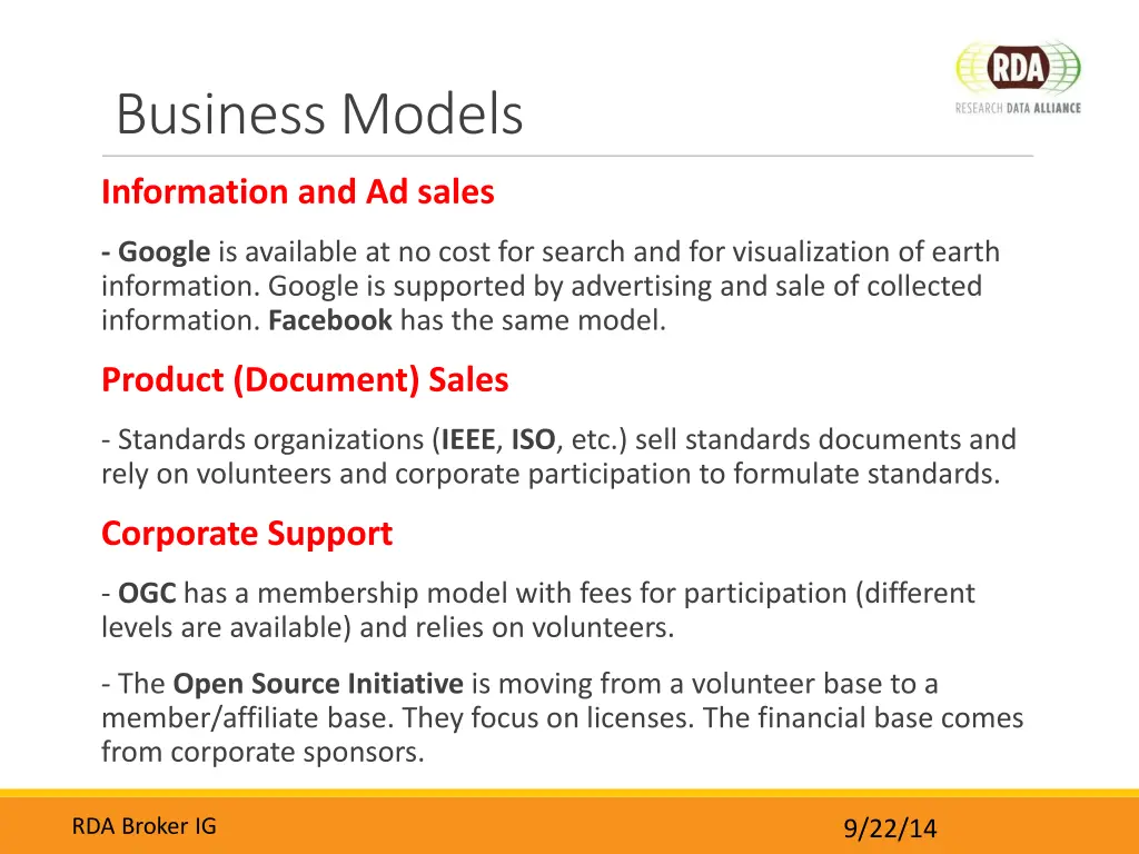 business models