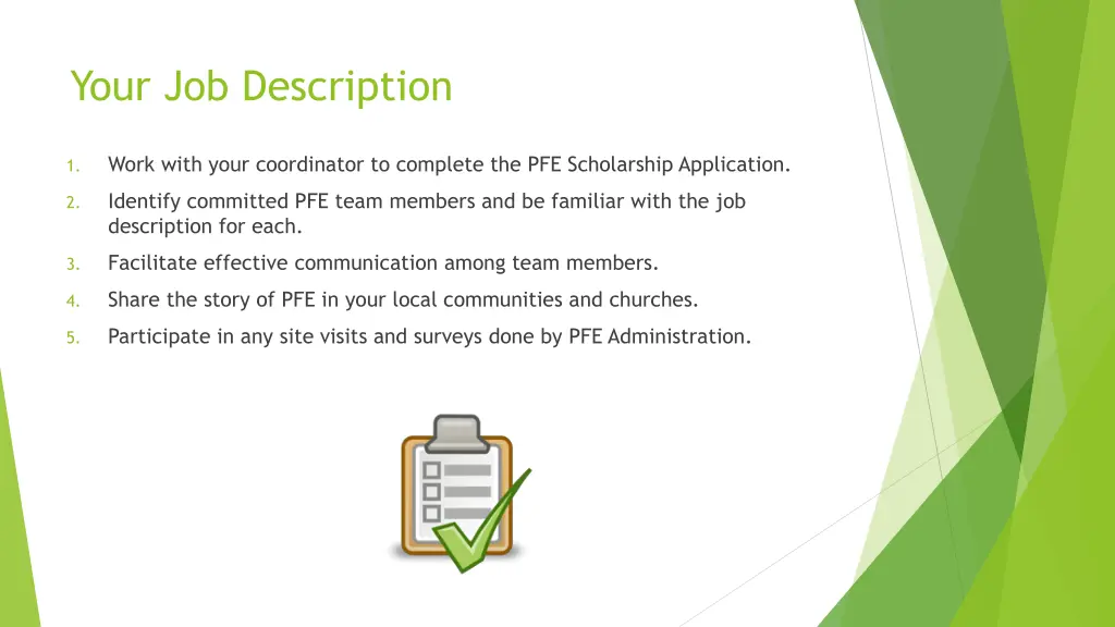 your job description