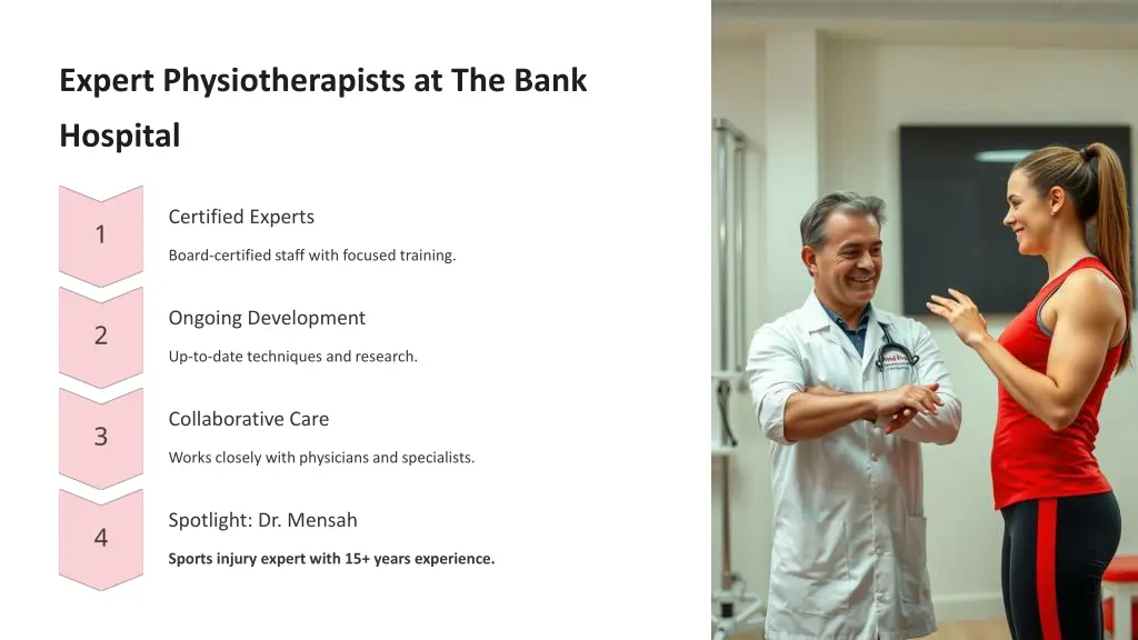 expert physiotherapists at the bank