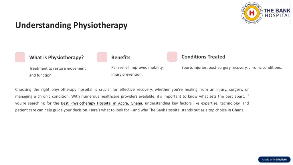 understanding physiotherapy