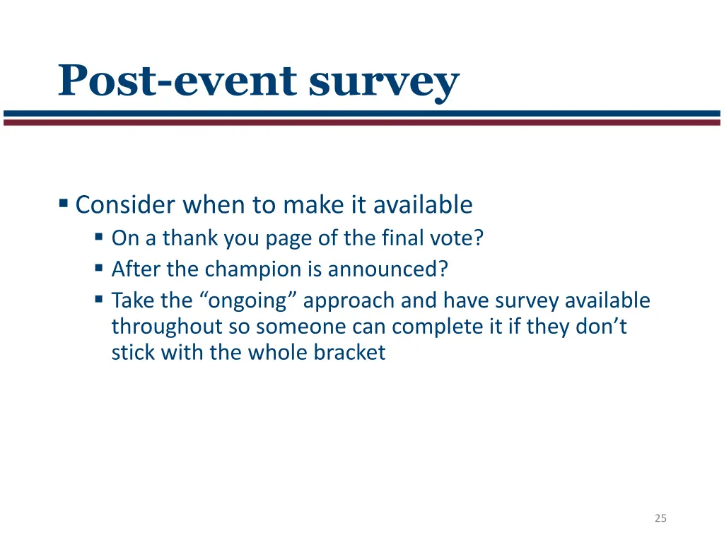 post event survey