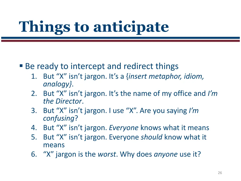 things to anticipate