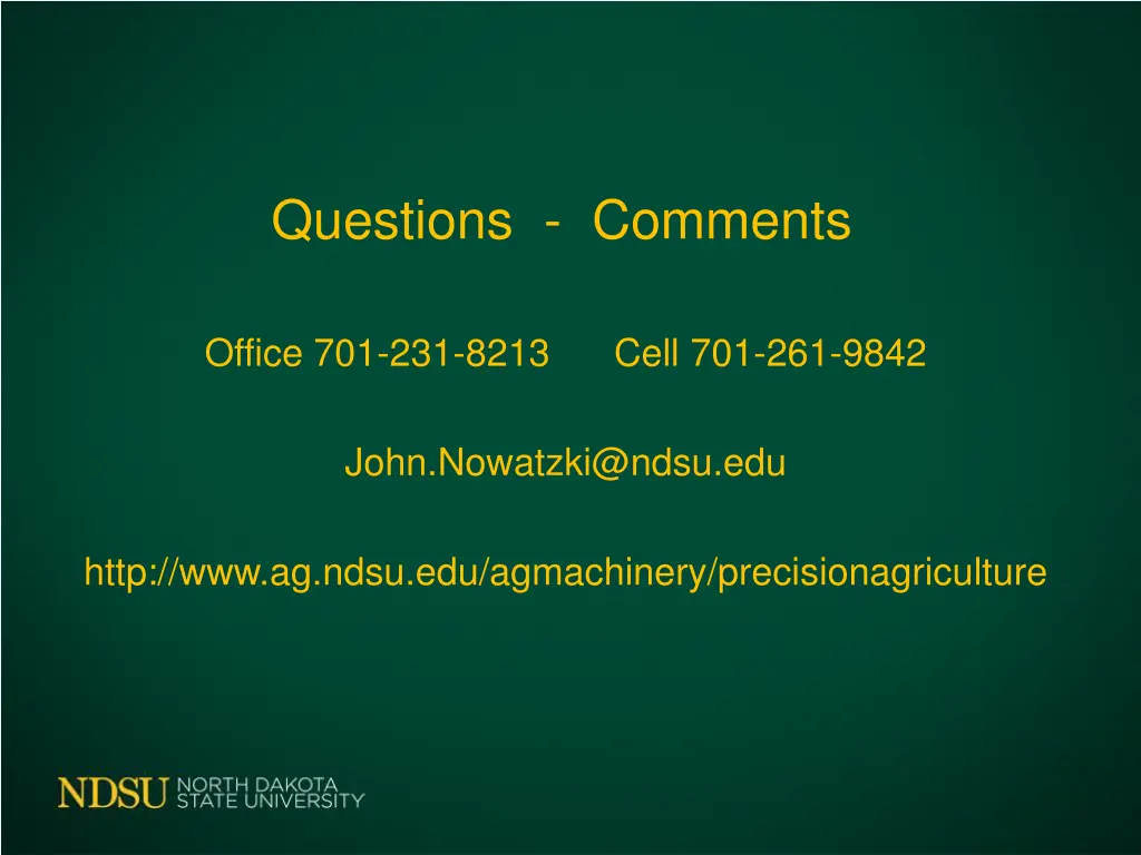questions comments