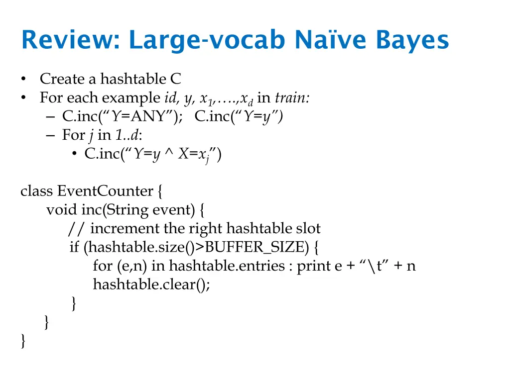 review large vocab na ve bayes 1