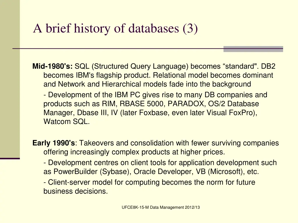 a brief history of databases 3