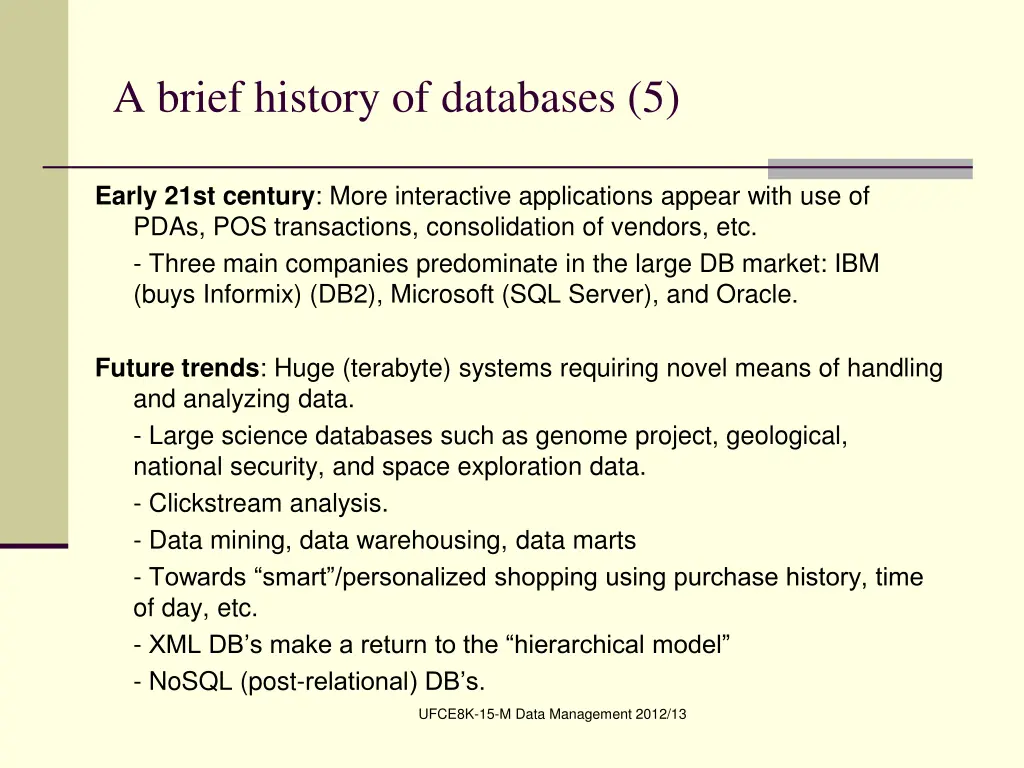 a brief history of databases 5