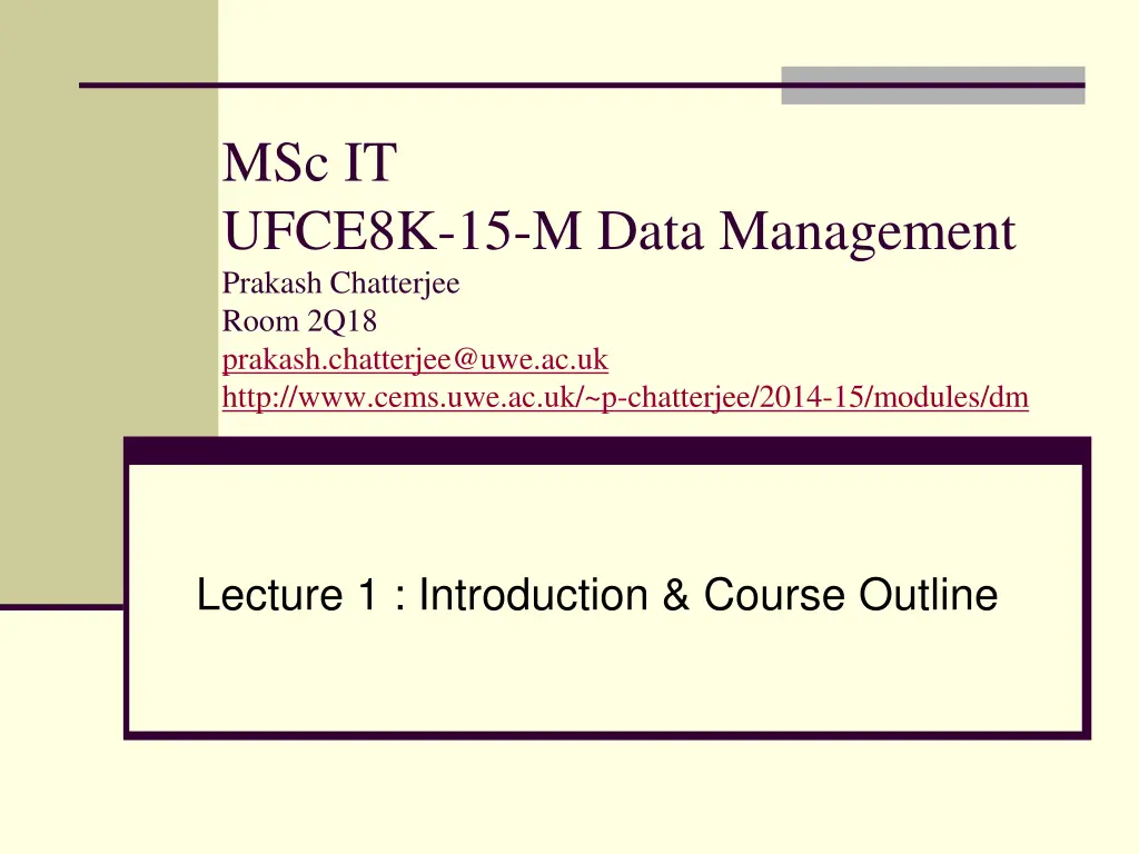 msc it ufce8k 15 m data management prakash