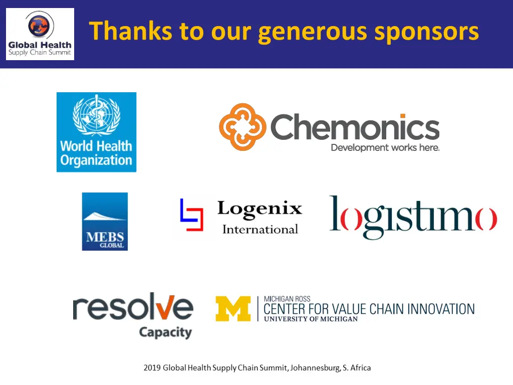 thanks to our generous sponsors 1