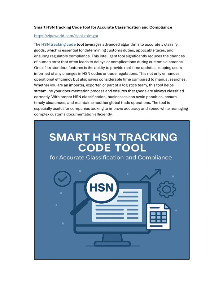 smart hsn tracking code tool for accurate
