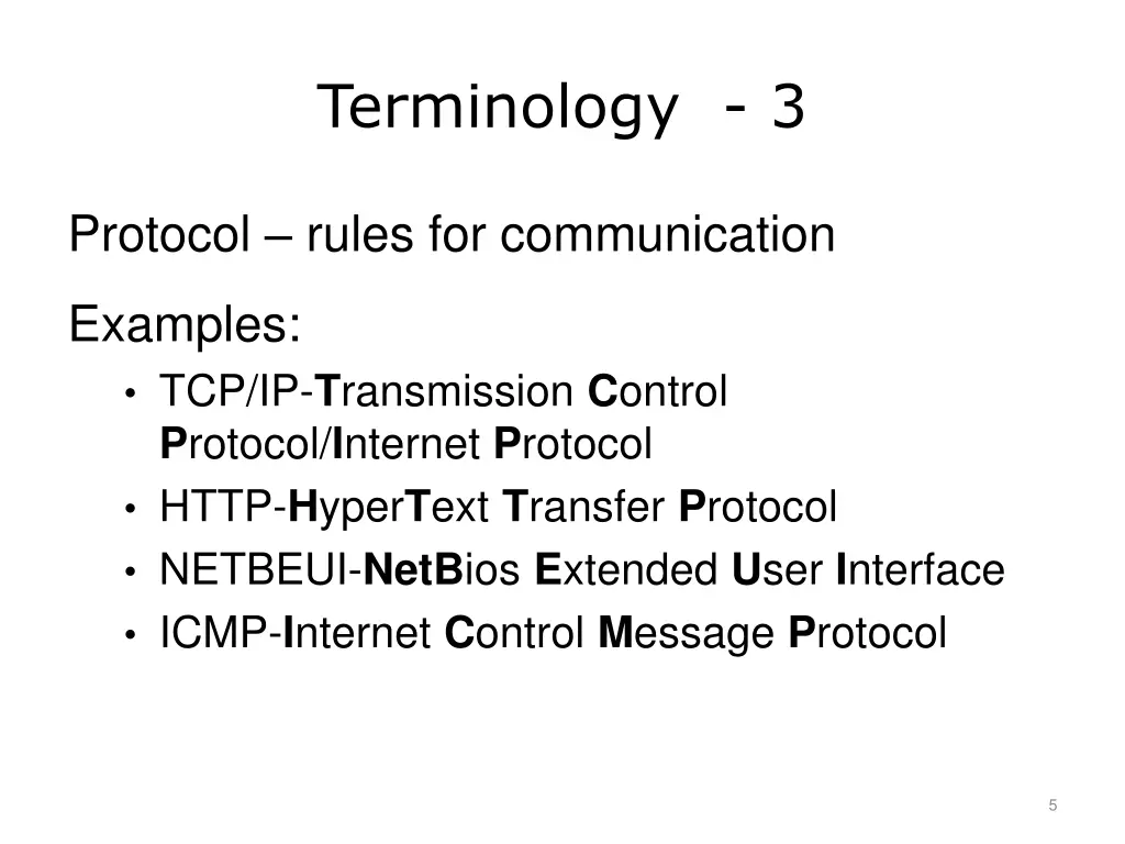 terminology 3