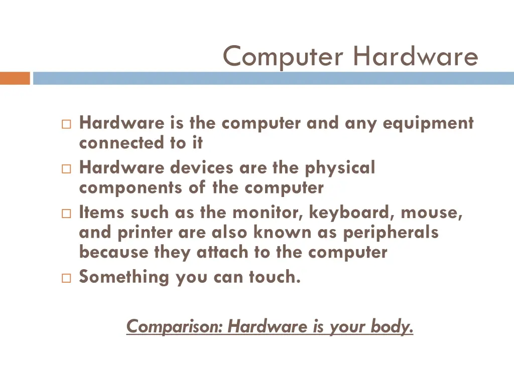 computer hardware