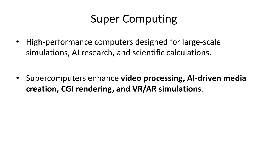 super computing