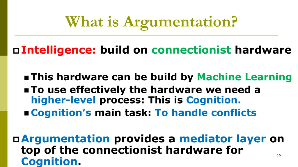 what is argumentation