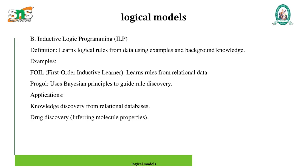 logical models 3