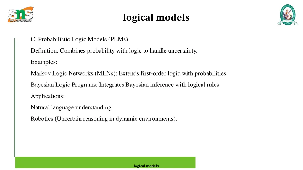 logical models 4