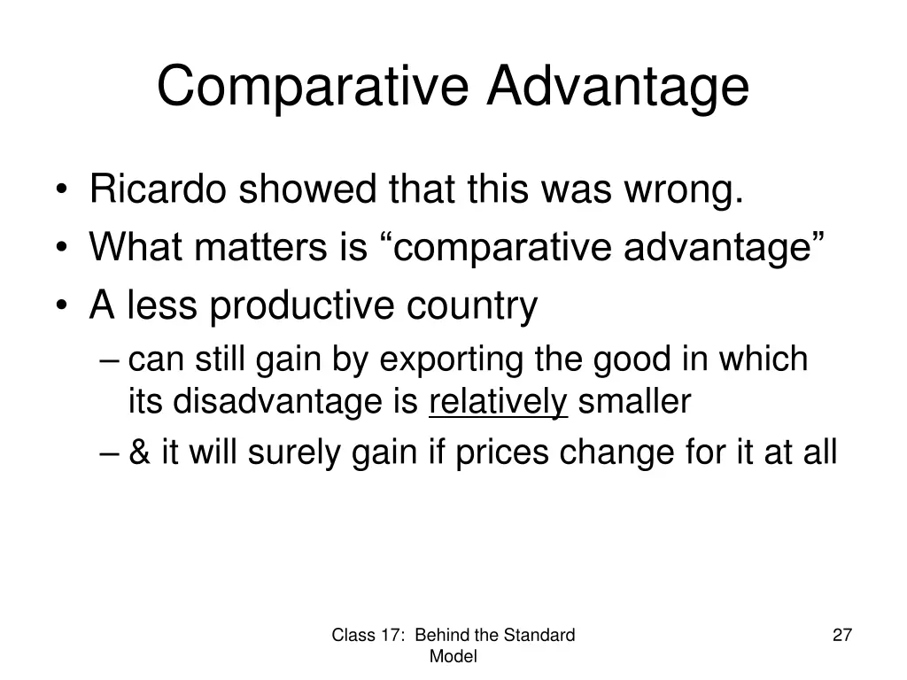 comparative advantage 1