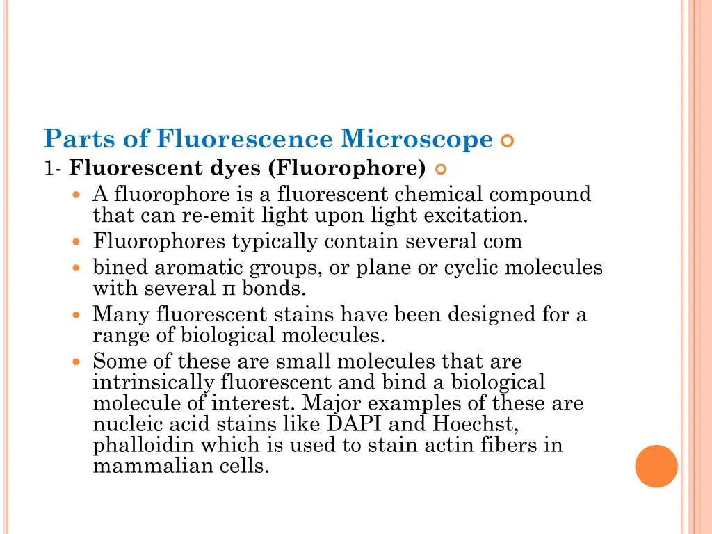 parts of fluorescence microscope 1 fluorescent