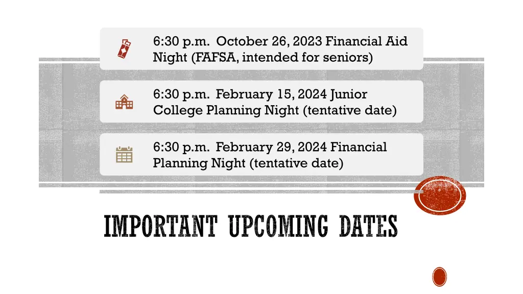6 30 p m october 26 2023 financial aid night
