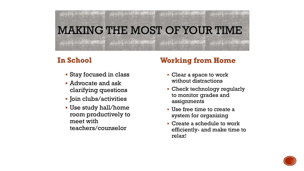 making the most of your time