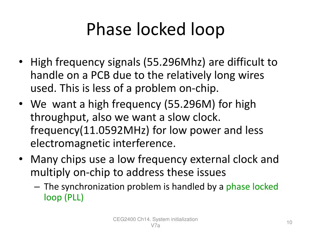 phase locked loop