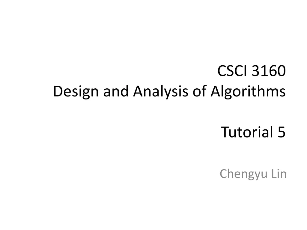 csci 3160