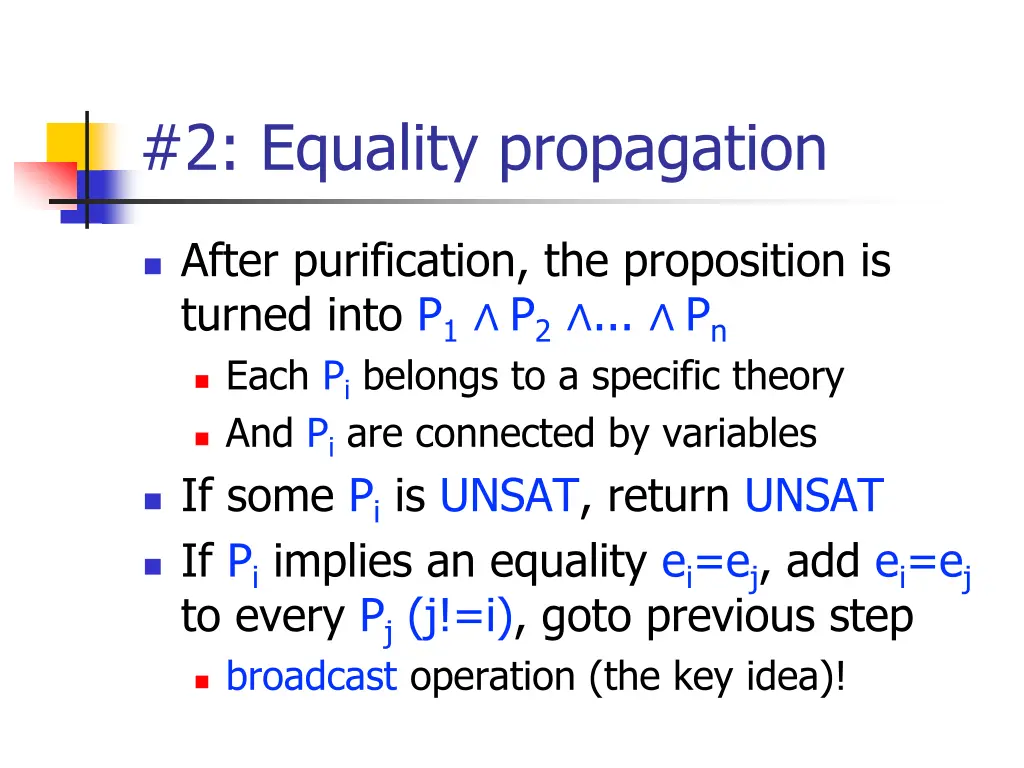 2 equality propagation