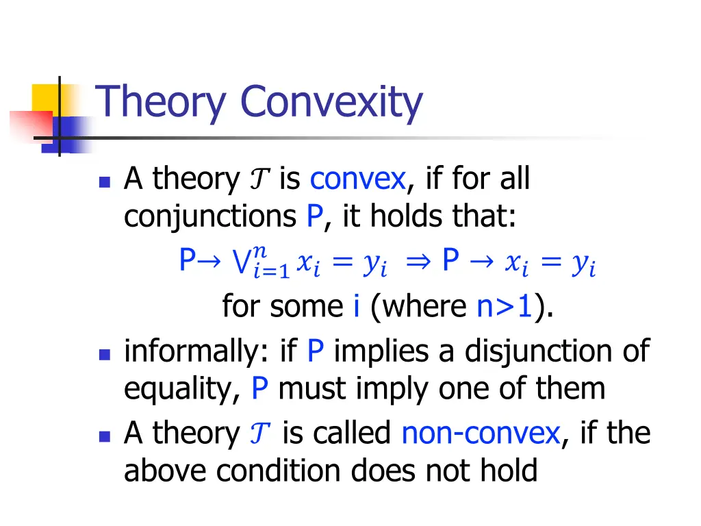 theory convexity