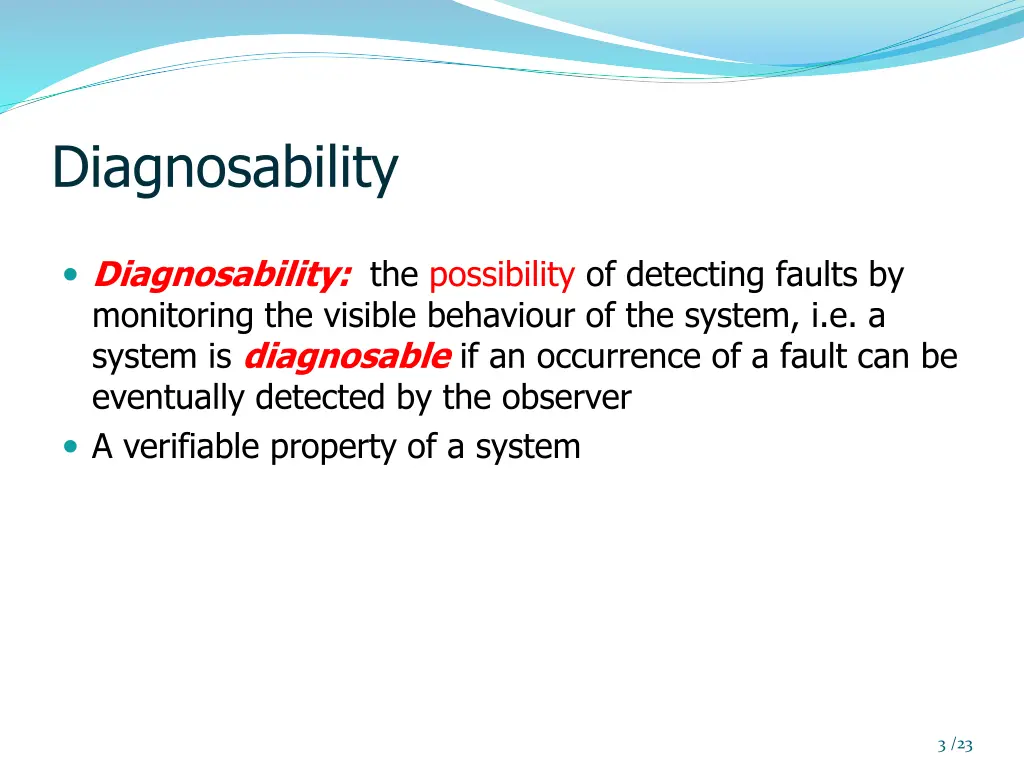 diagnosability