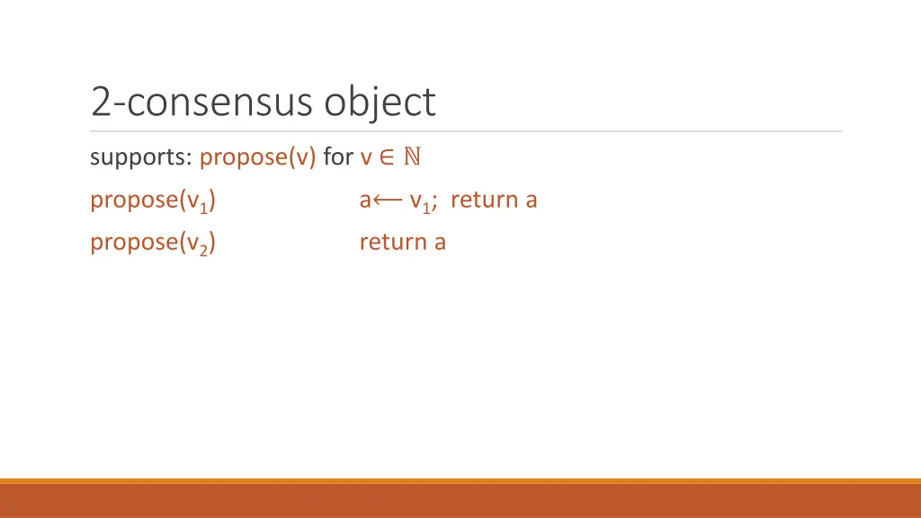 2 consensus object 2