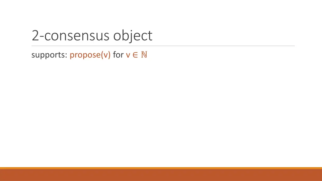 2 consensus object