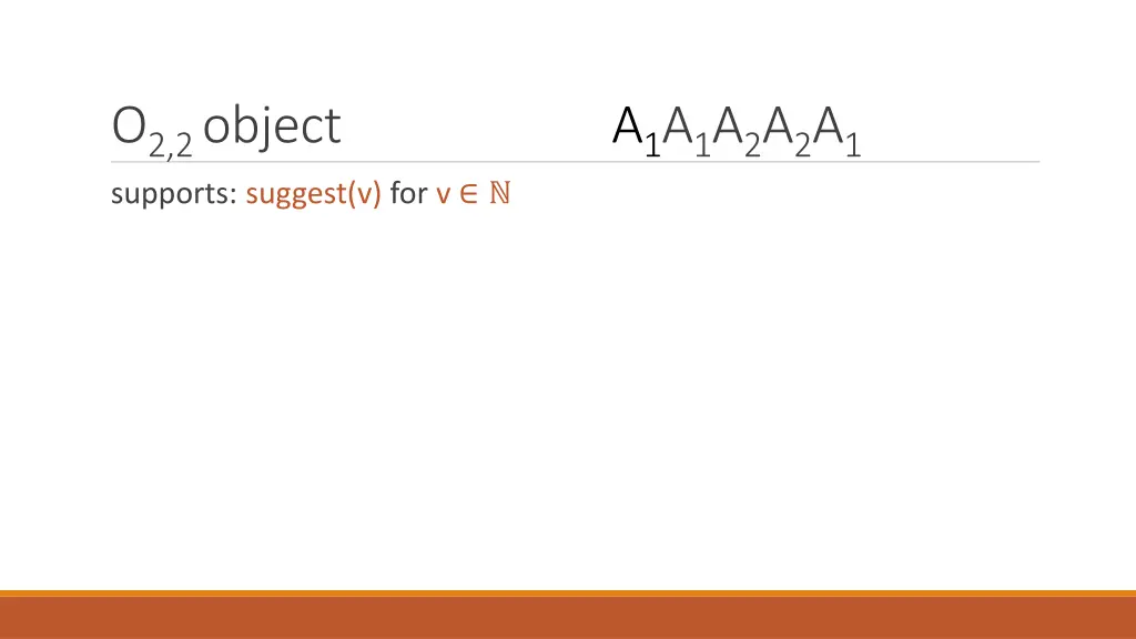 o 2 2 object a 1 a 1 a 2 a 2 a 1 supports suggest