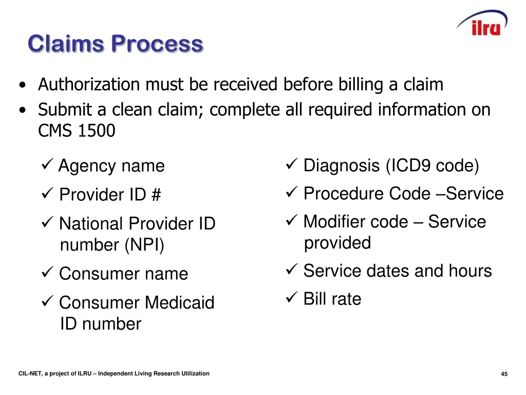 claims process