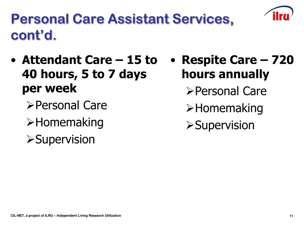 personal care assistant services cont d