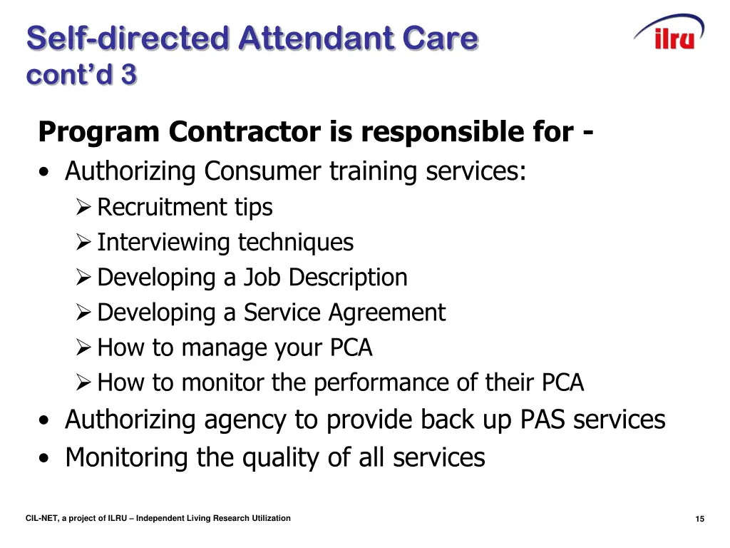 self directed attendant care cont d 3