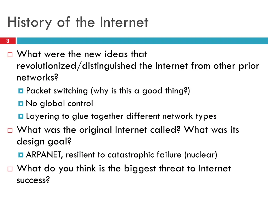 history of the internet