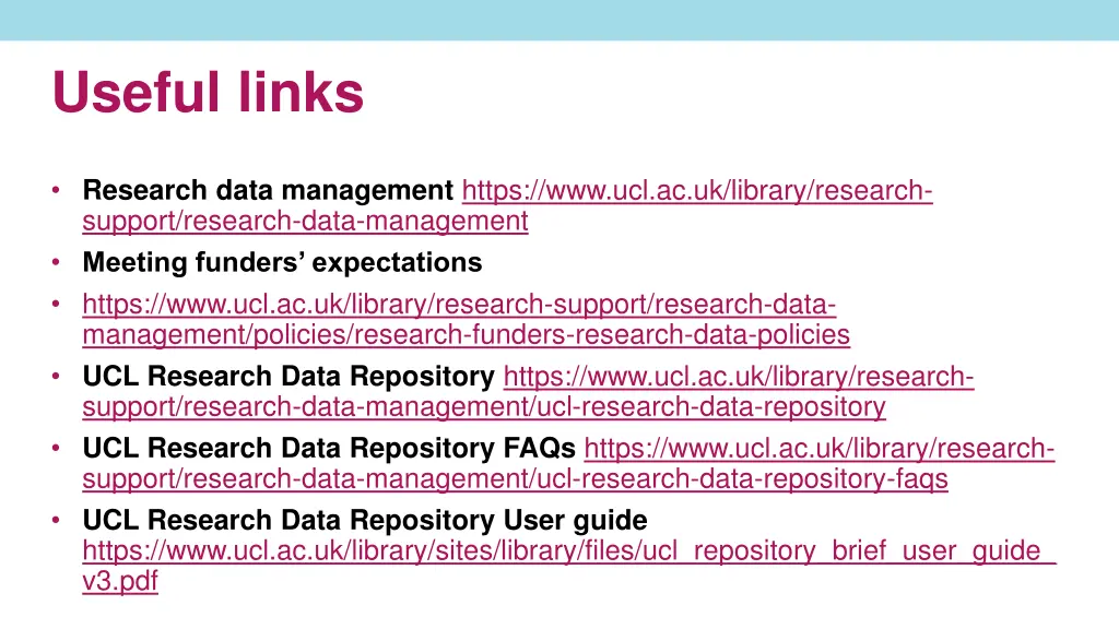 useful links