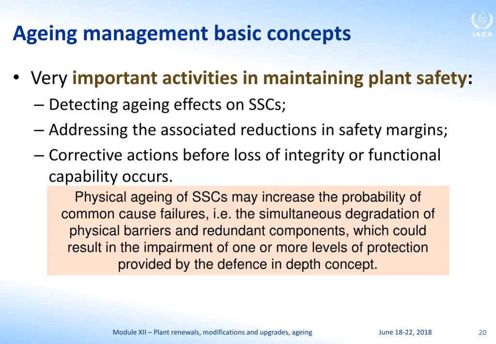ageing management basic concepts